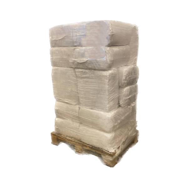 Trasor i förpackning om 10 kilo lastade på halvpall