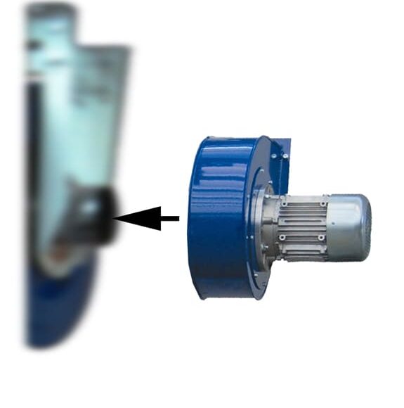 Avgasflakt 05 hk for montage i slangupprullare Filcar 575x580