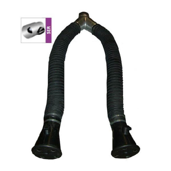 Avgasset med slang adapter och trattar 580x580