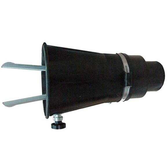 Avgastratt for dolda avgasror med 100 mm slanganslutning 580x580