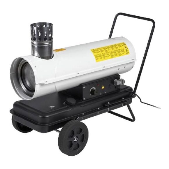 Dieselvarmare med skorsten 20 kW 580x580