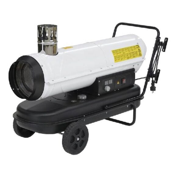 Dieselvarmare med skorsten 30 kW 580x580