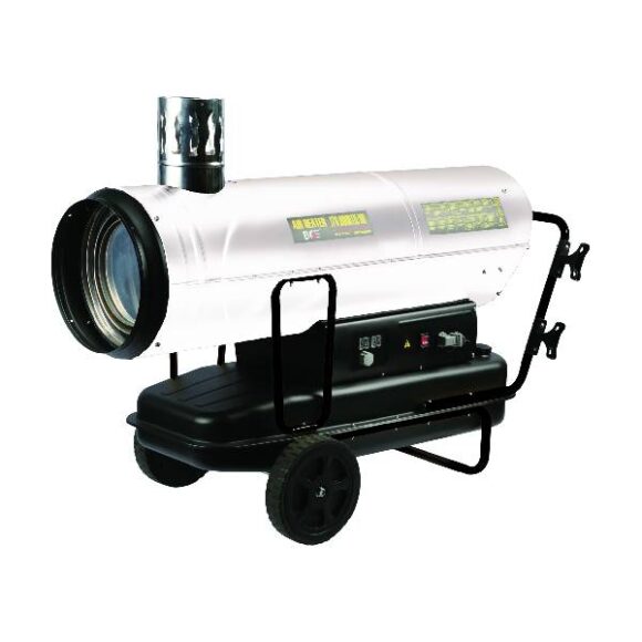 Dieselvarmare med skorsten 50 kW 580x580