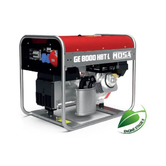 Elverk bensin 8kVA Mosa GE 8000 HBT L  580x580
