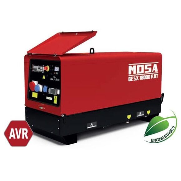 Elverk diesel 18 kVA Mosa GE SX 18000 KDT 580x580