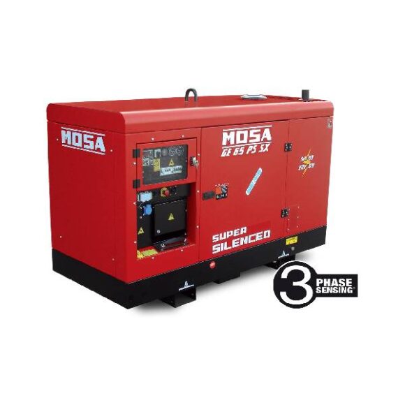 Elverk diesel 66 kVA Mosa GE 65 PS SX 580x580