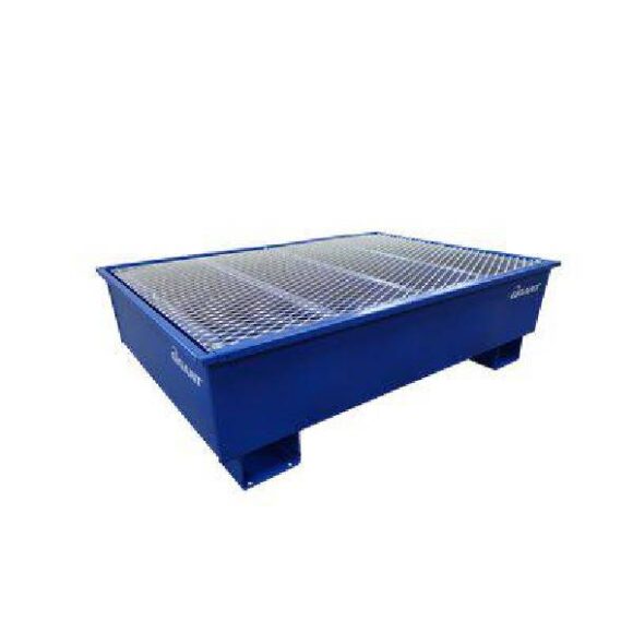 Fatpall i plat med uppsamlingskarl for 2 fat Gigant 580x580