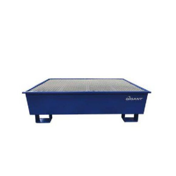 Fatpall i plat med uppsamlingskarl for 4 fat Gigant 580x580