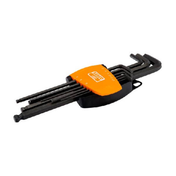 Insexnyckelsats med kula 9 delar Bahco 580x580