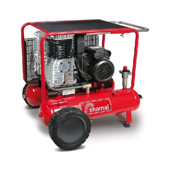 Kolvkompressor 55 hk 10 bar Twin tank Shamal 580x580
