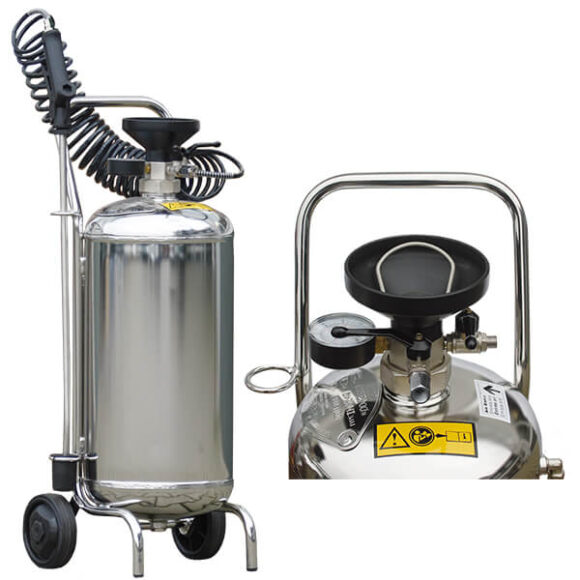 Koncentratspruta 24 lit rostfri med 10 m slang 580x580