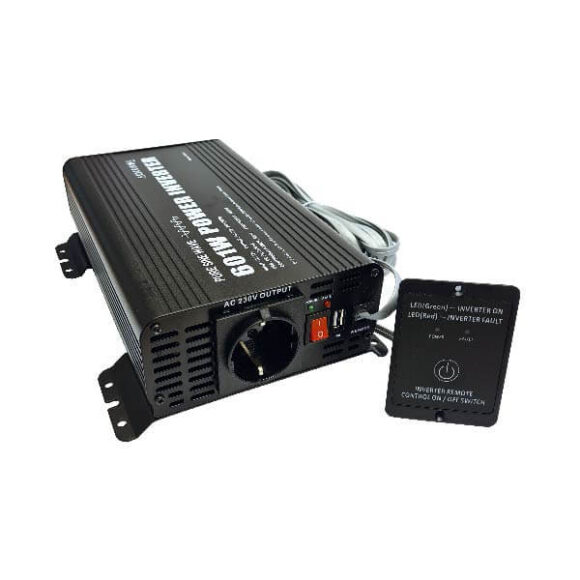 Omvandlare 12V 230V PSW 601W 580x580