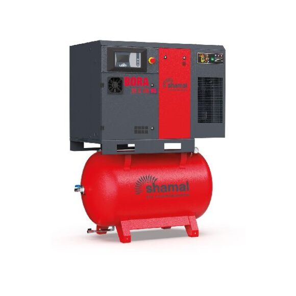 Skruvkompressor 15 hk 10 bar 620 1700 litmin med kyltork Shamal 580x580