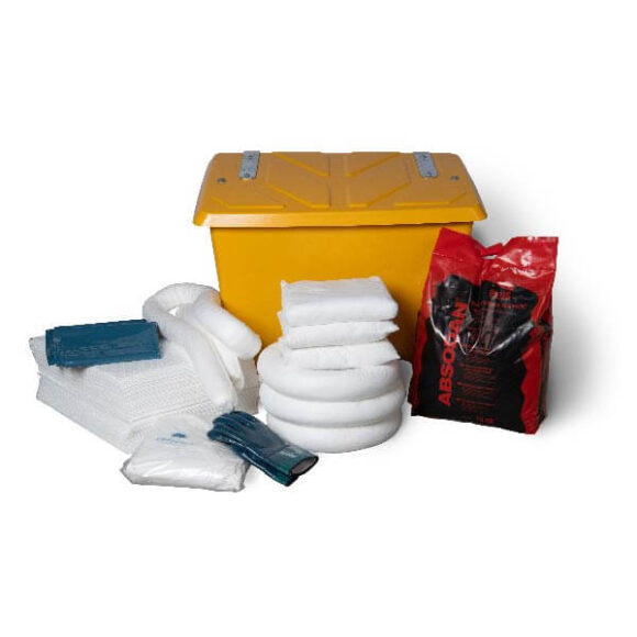 Spillkit i box for olja 105L 580x580