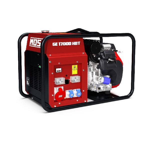 Röd elgenerator med svart ram