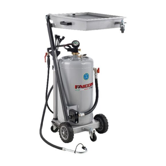 Spilloljeuppsamlare fallbar 65 lit 580x580