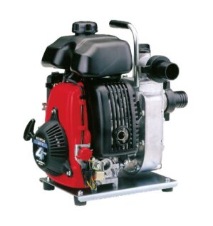 Röd och svart vattenpump